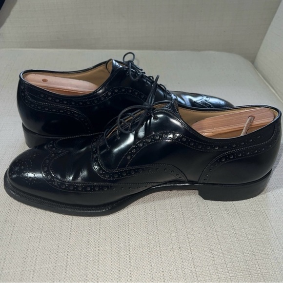 Johnston & Murphy Shoes Men’s 9E/C Black Heritage Wingtip Oxfords Vintage main image 10
